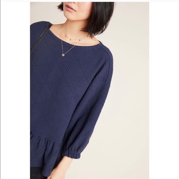 Anthropologie Maeve Mikayla Peplum Top - Picture 3 of 10